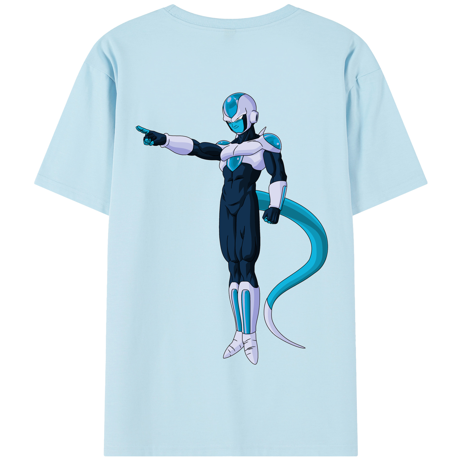 （画像用） ドラゴンボール フリーザ DRAGON BALL Frieza 綿100％半袖Tシャツ（背面プリント）
